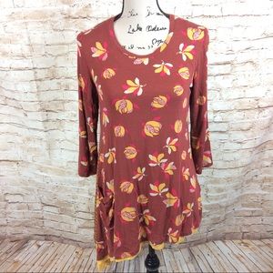 Logo Lori Goldstein Two Piece Popover Shirt Set